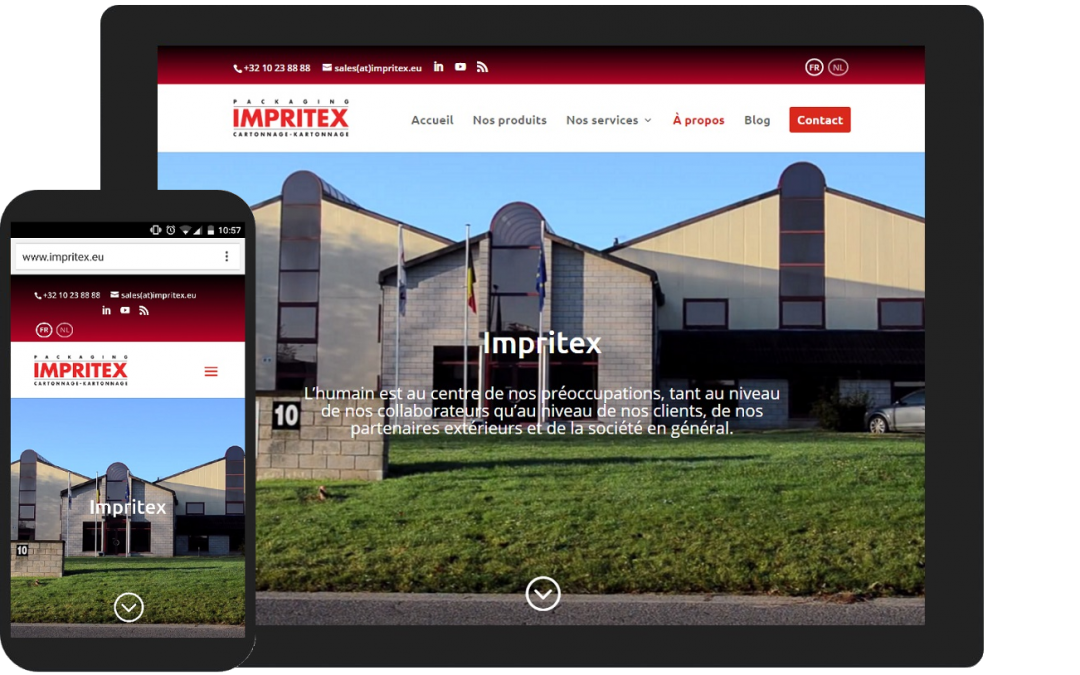 Impritex in een nieuwe jasje gestoken met een mobile-friendly website !